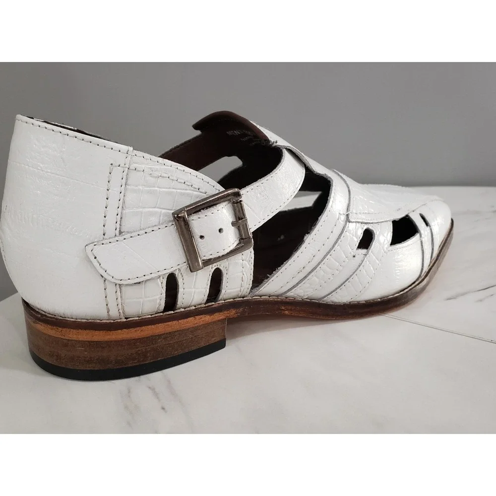NEW WITHOUT BOX - Size 10 WIDE Stacy Adams Calvino Men's Sandal Dress Croc Snake